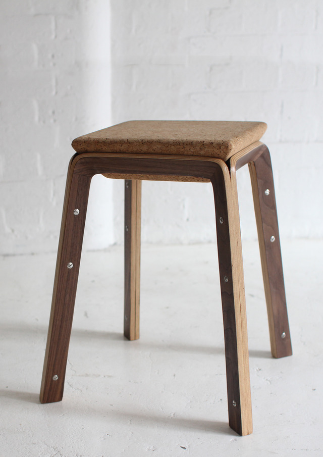 The Cork Connection stools series by Asher Abergel Handkrafted